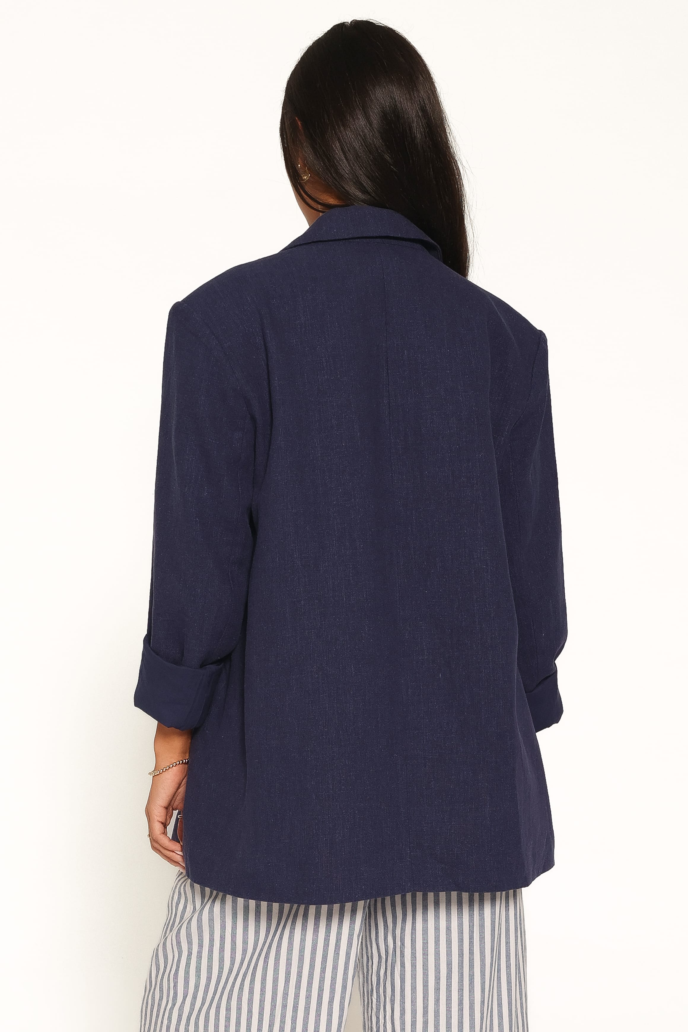 OUTERWEAR Rhodes Oversized Blazer - Navy Blue