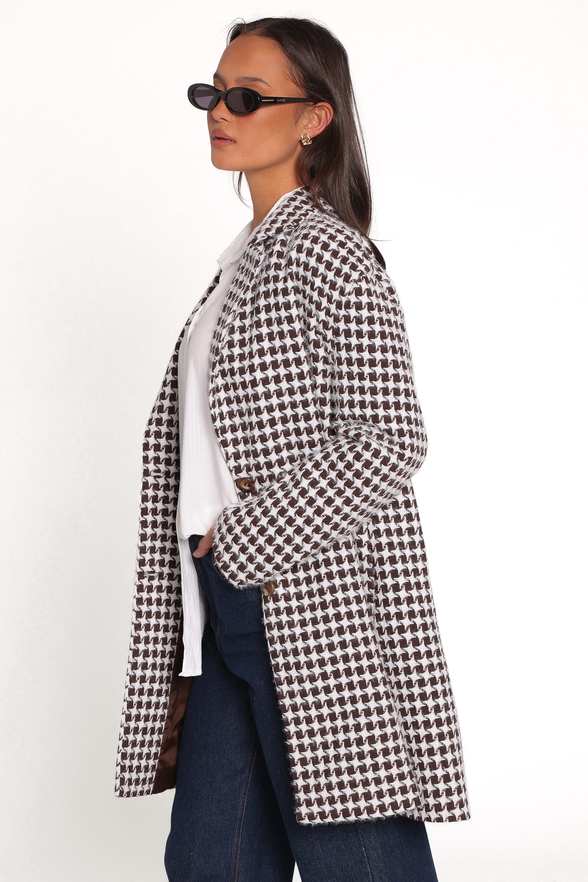 OUTERWEAR Rylie Car Coat - Brown Plaid