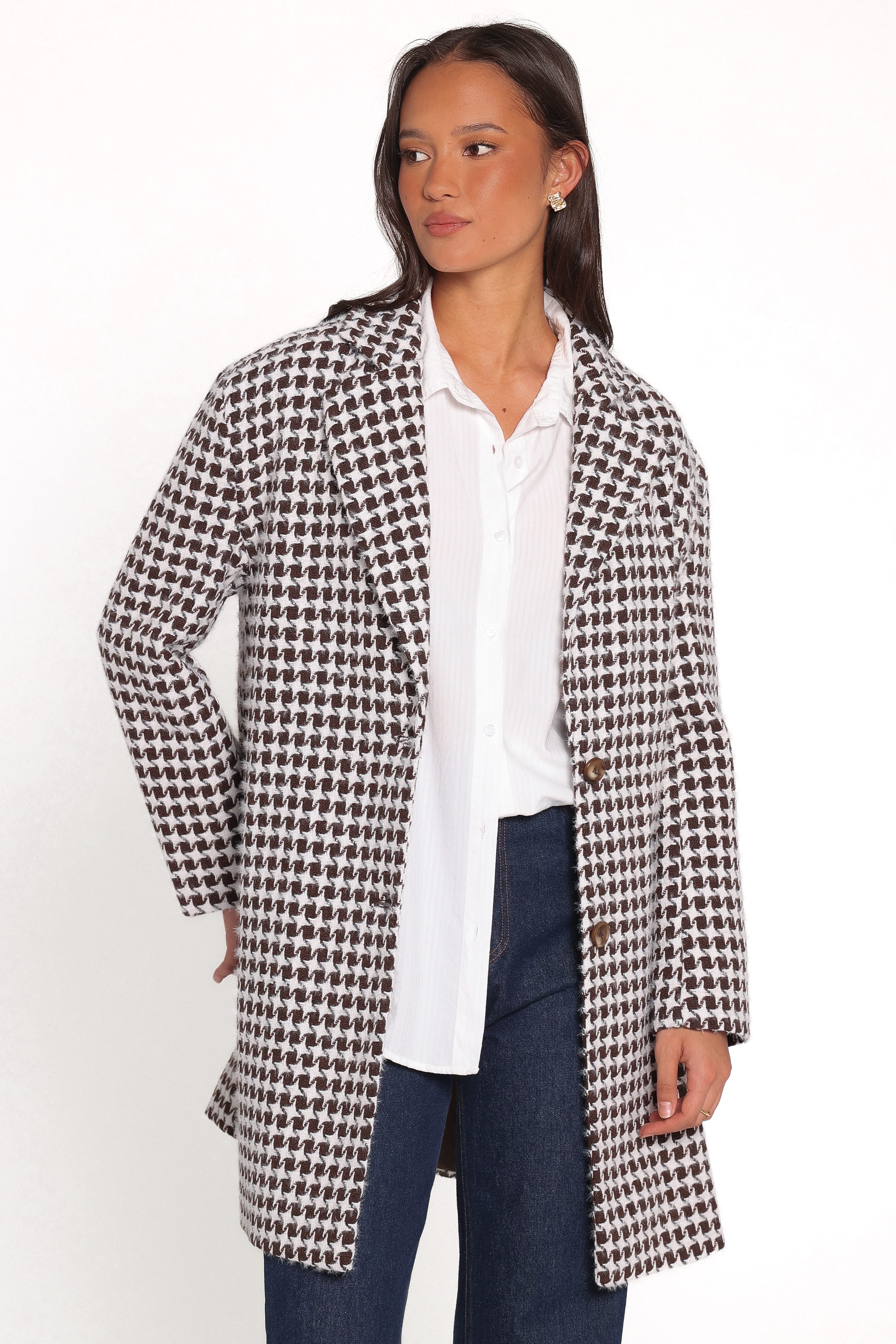 OUTERWEAR Rylie Car Coat - Brown Plaid