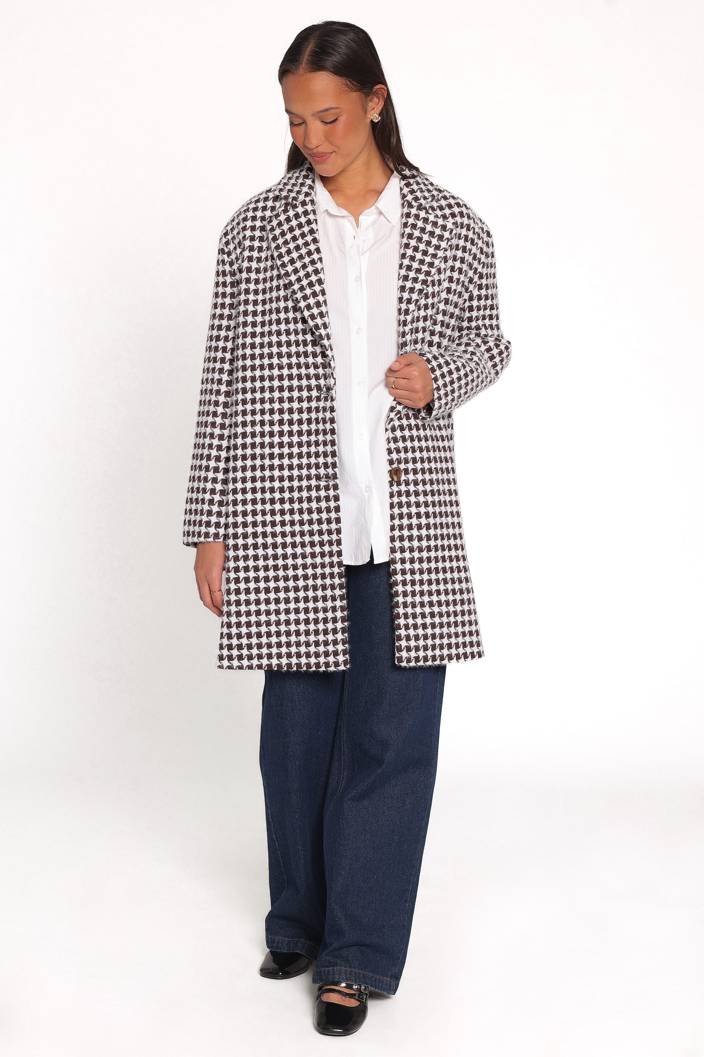 OUTERWEAR Rylie Car Coat - Brown Plaid