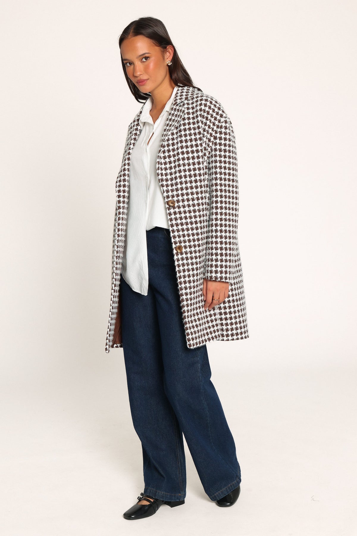 OUTERWEAR Rylie Car Coat - Brown Plaid