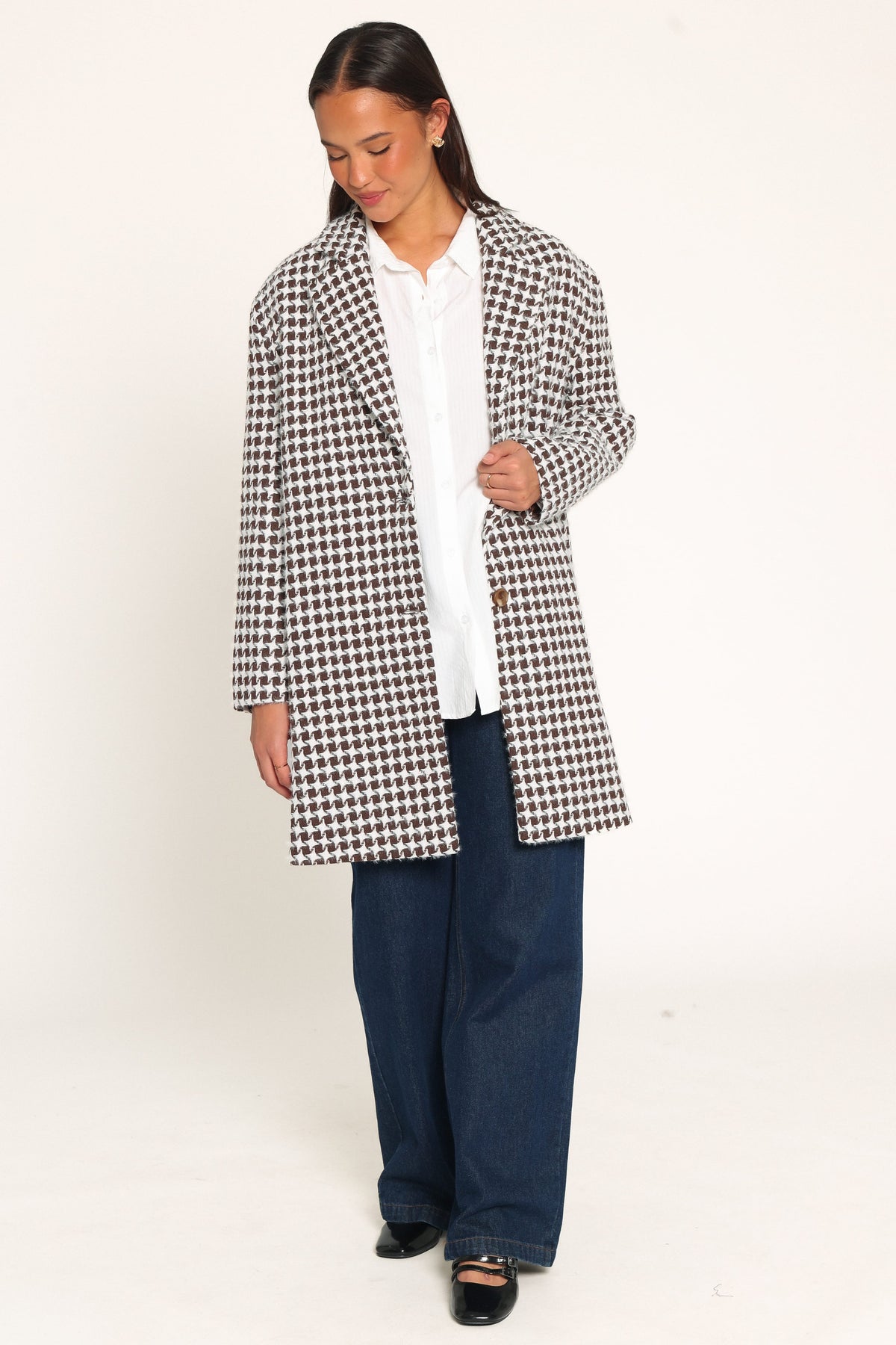 OUTERWEAR Rylie Car Coat - Brown Plaid