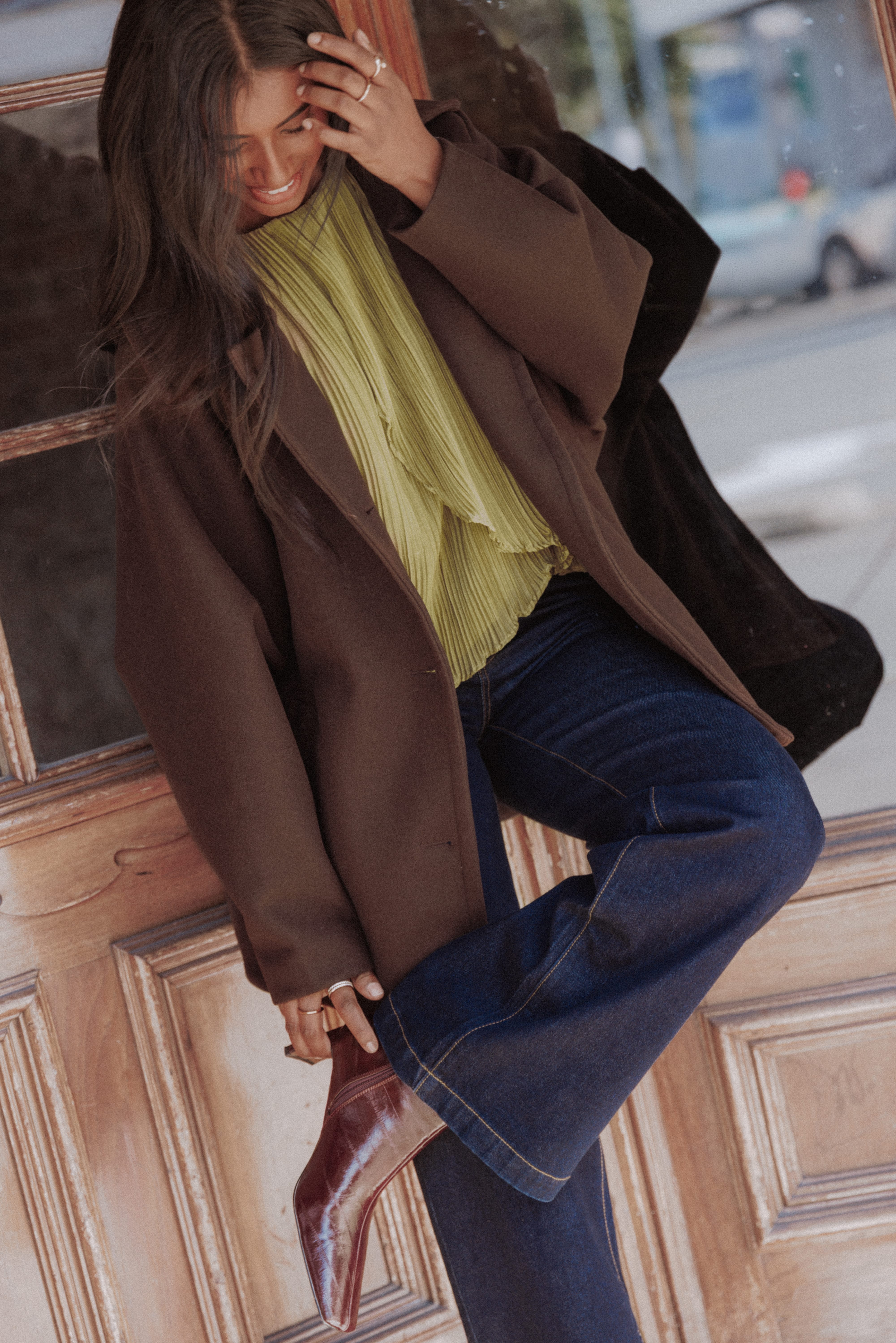 OUTERWEAR Sammie Oversized Coat - Brown