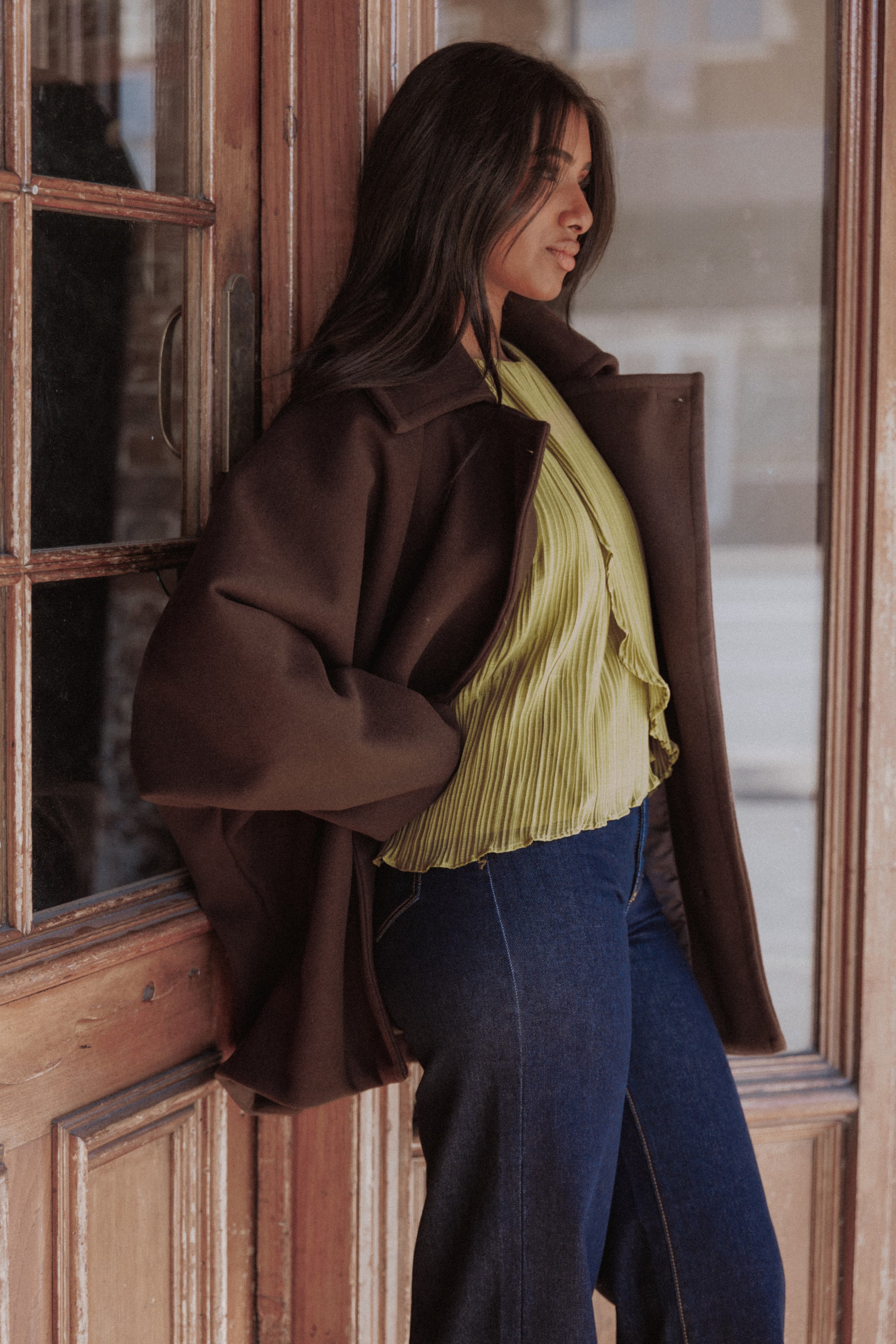 OUTERWEAR Sammie Oversized Coat - Brown