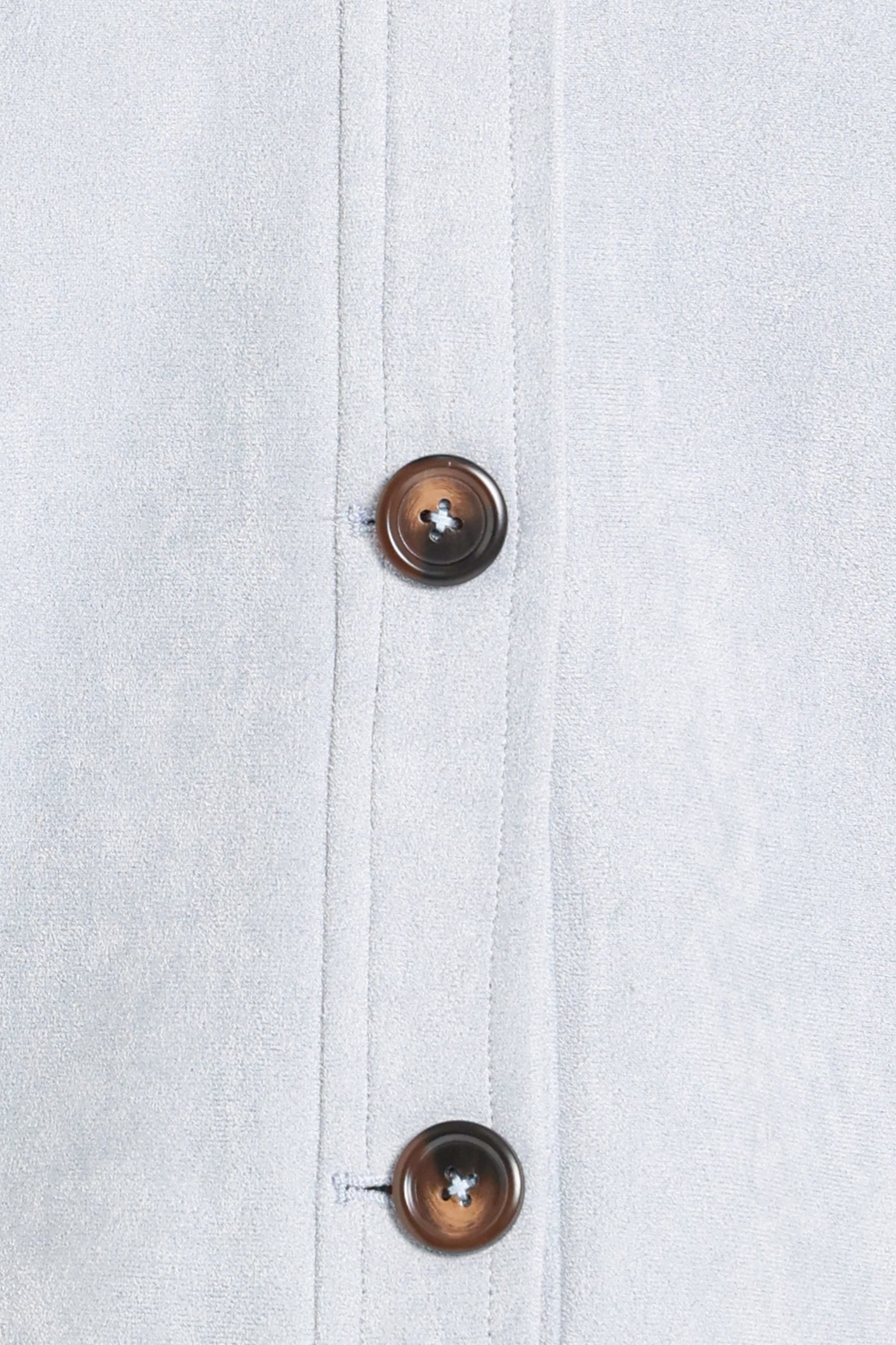 OUTERWEAR Taleah Puff Sleeve Crop Jacket - Baby Blue Suedette
