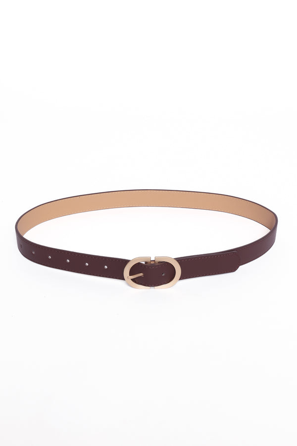 ACCESSORIES Abbott Belt - Dark Brown