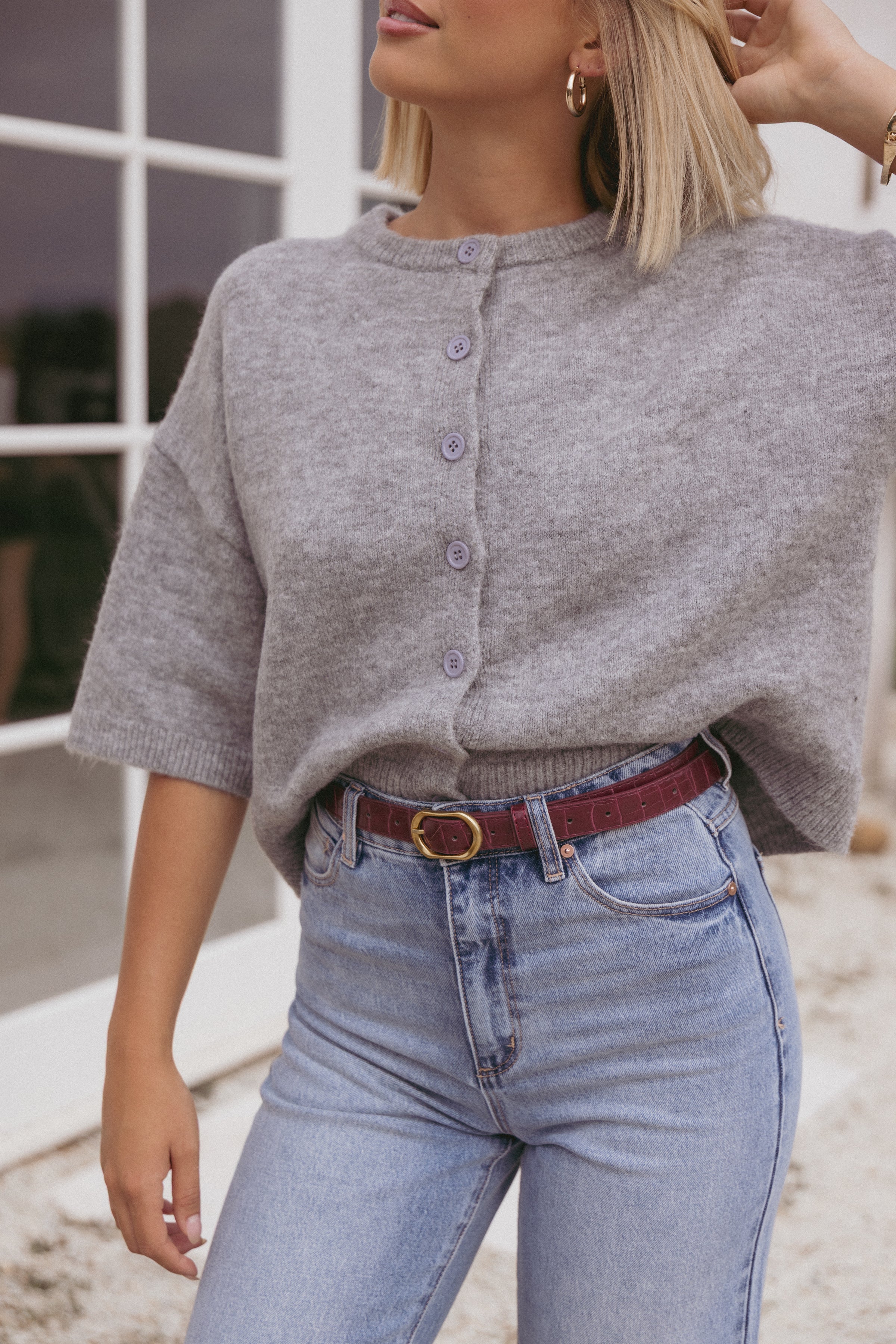 ACCESSORIES Althea Belt - Cherry