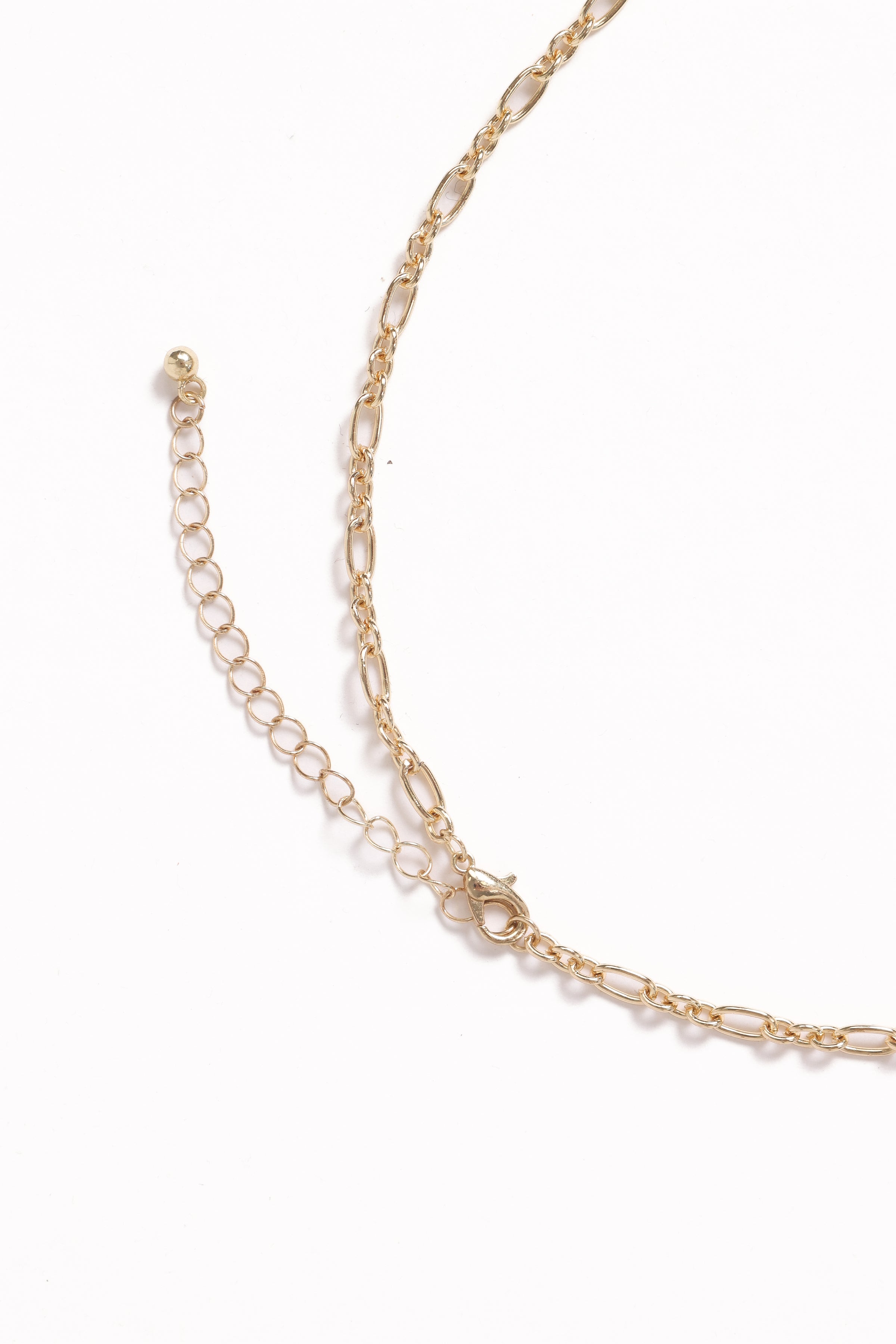 ACCESSORIES Alyssa Charm Necklace - Gold/Red