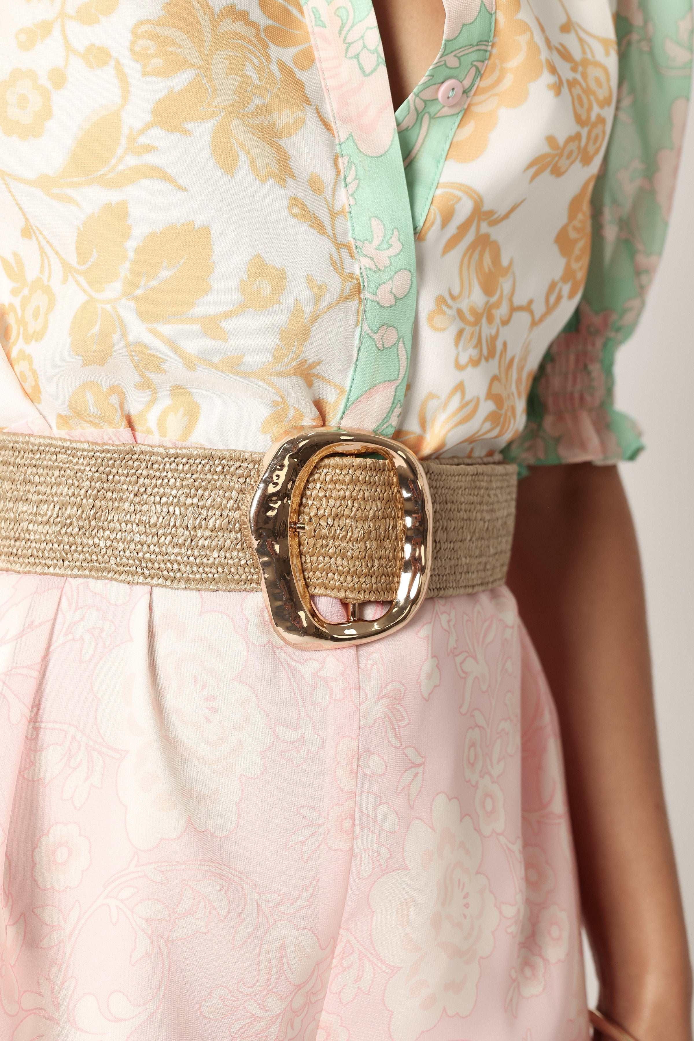 ACCESSORIES @Amalfi Woven Belt - Gold