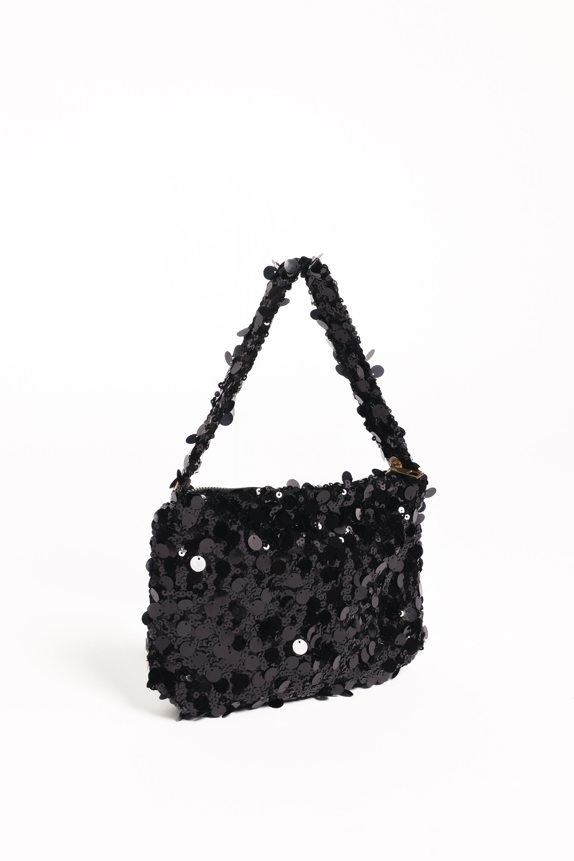 ACCESSORIES Annika Sequin Shoulder Bag - Black