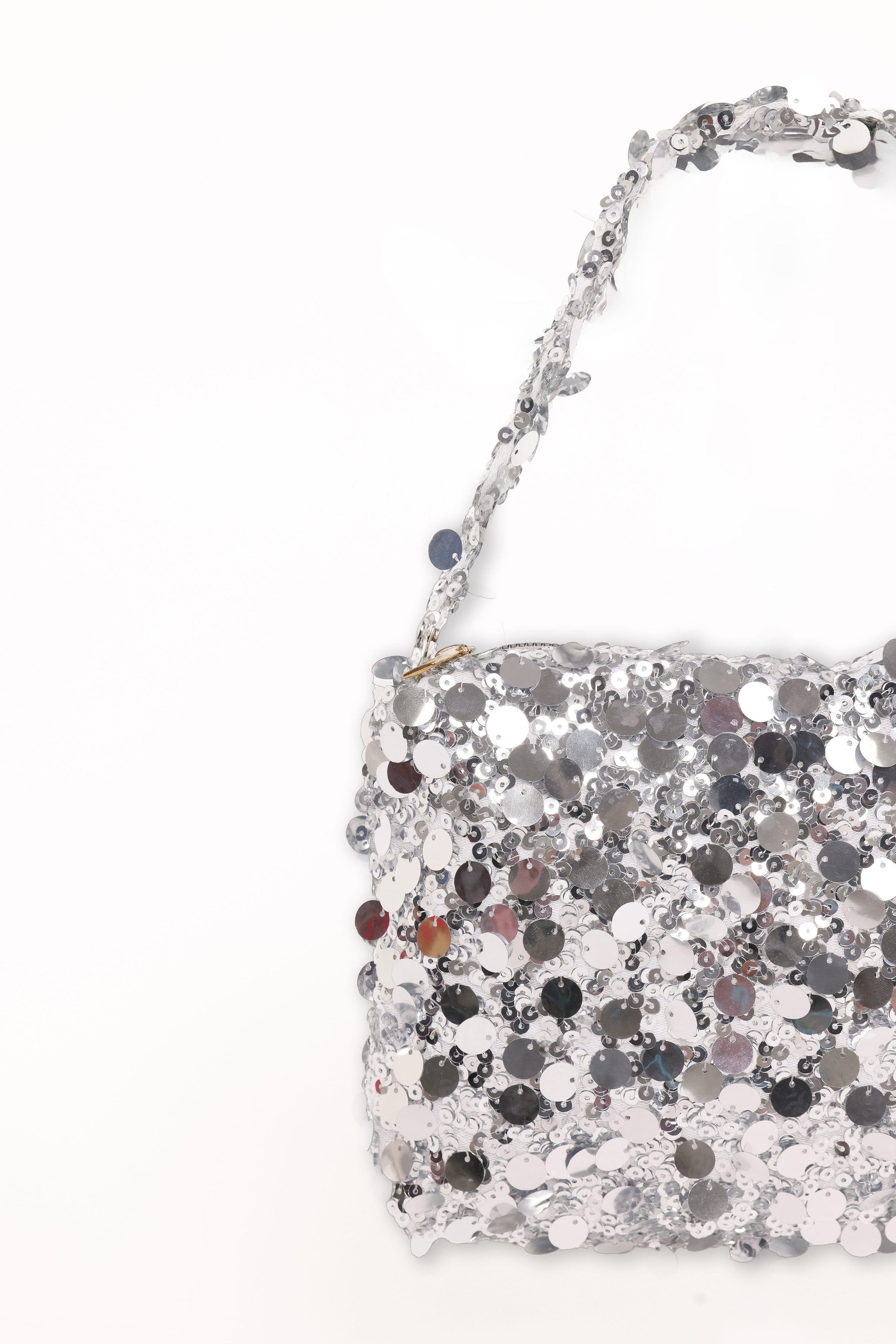 ACCESSORIES Annika Sequin Shoulder Bag - Silver