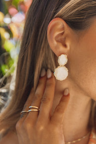 ACCESSORIES Aquelle Statement Earrings - White