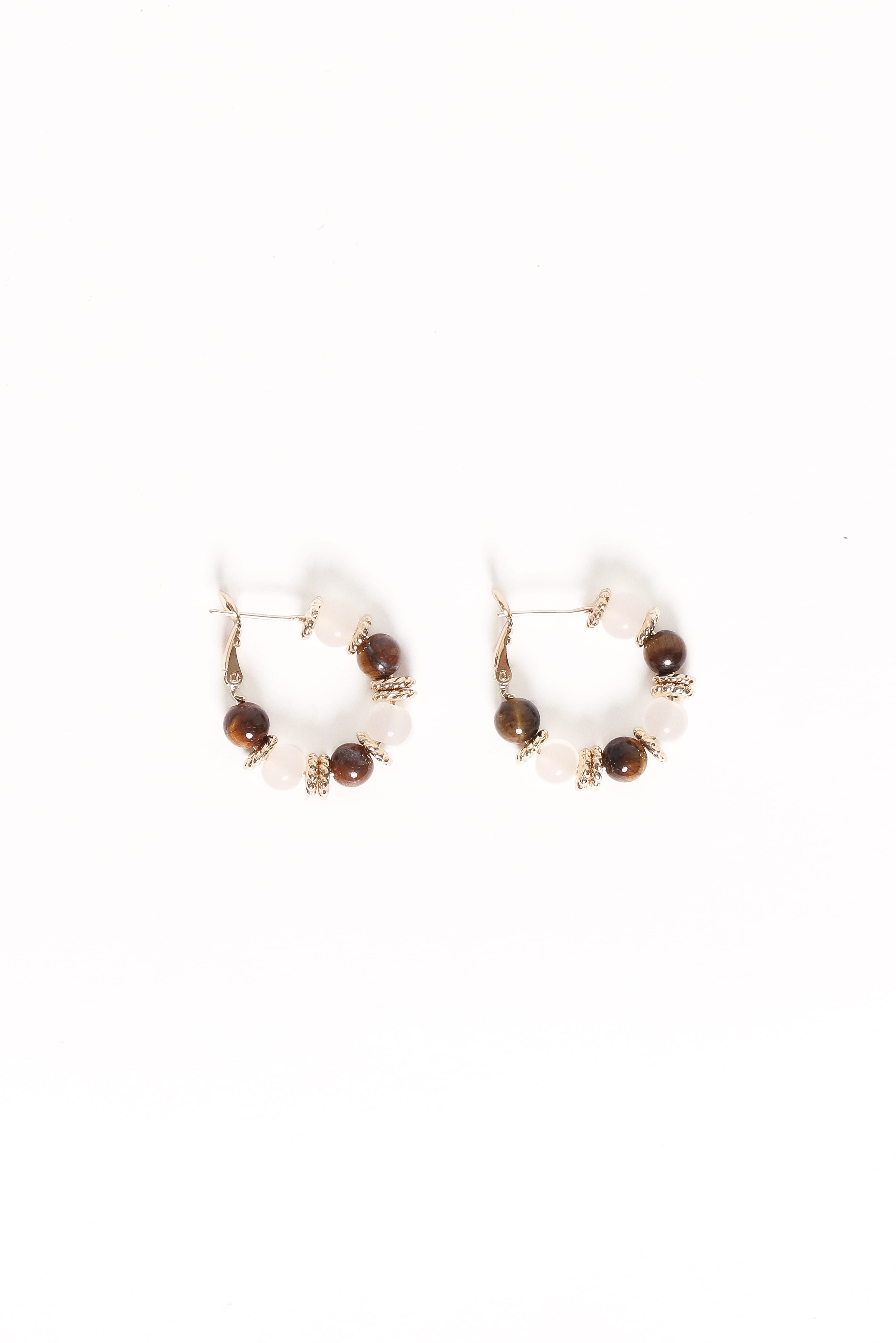 ACCESSORIES Aster Bead Earrings - Gold/Brown