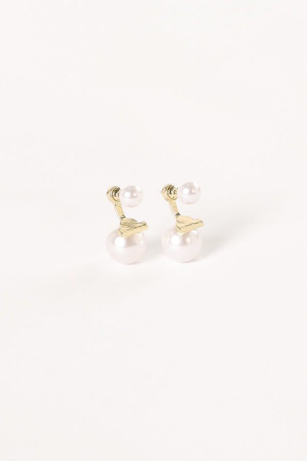 ACCESSORIES @Astrid Pear Earrings - Gold