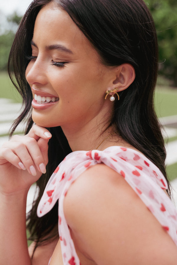 ACCESSORIES Aurora Bow Earrings - Gold