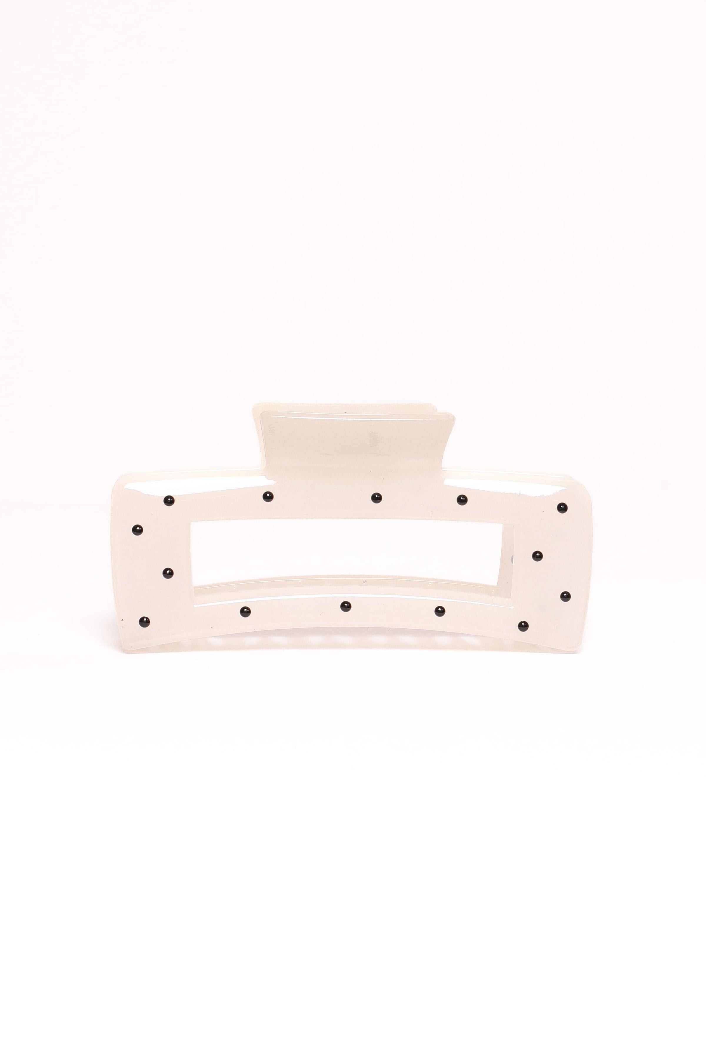 ACCESSORIES Avah Hair Clip - White Polka Dot
