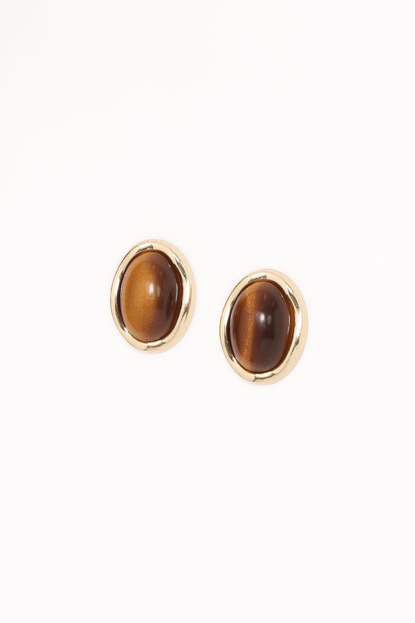 ACCESSORIES Azalea Stud Earrings - Bronze