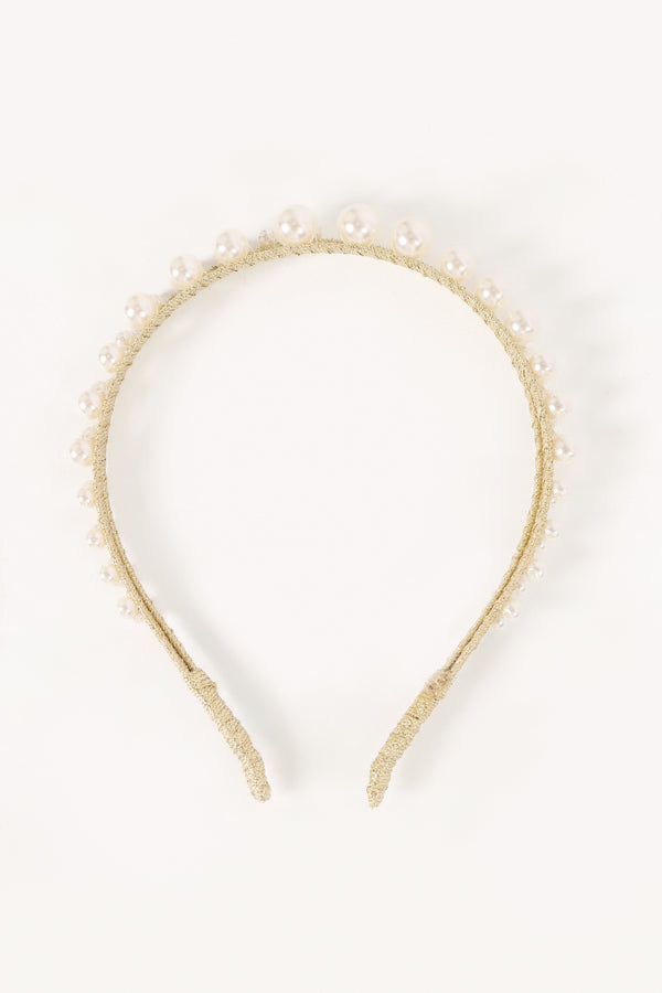 ACCESSORIES @Baylee Headband - Pearl