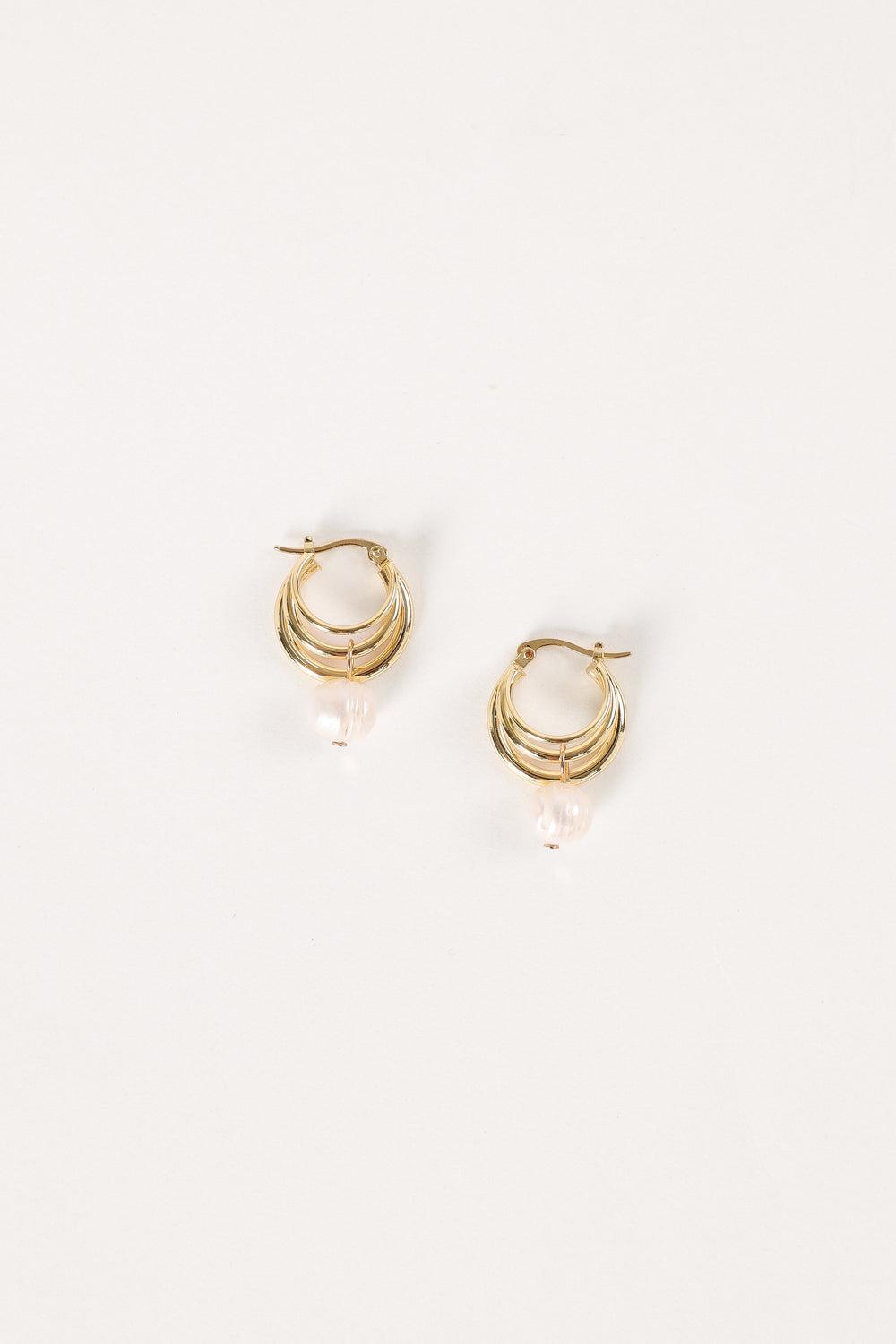 ACCESSORIES @Bernyce Hoop Pear Earrings - Gold