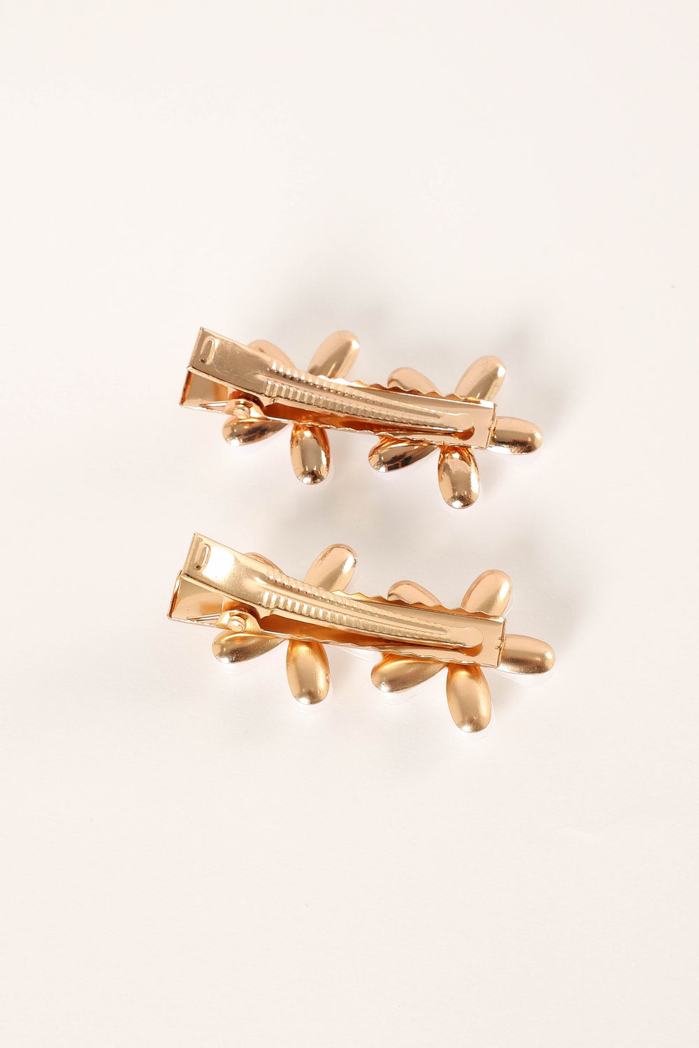 ACCESSORIES @Blossom 2 Pack Hair Clip - Gold Pearl