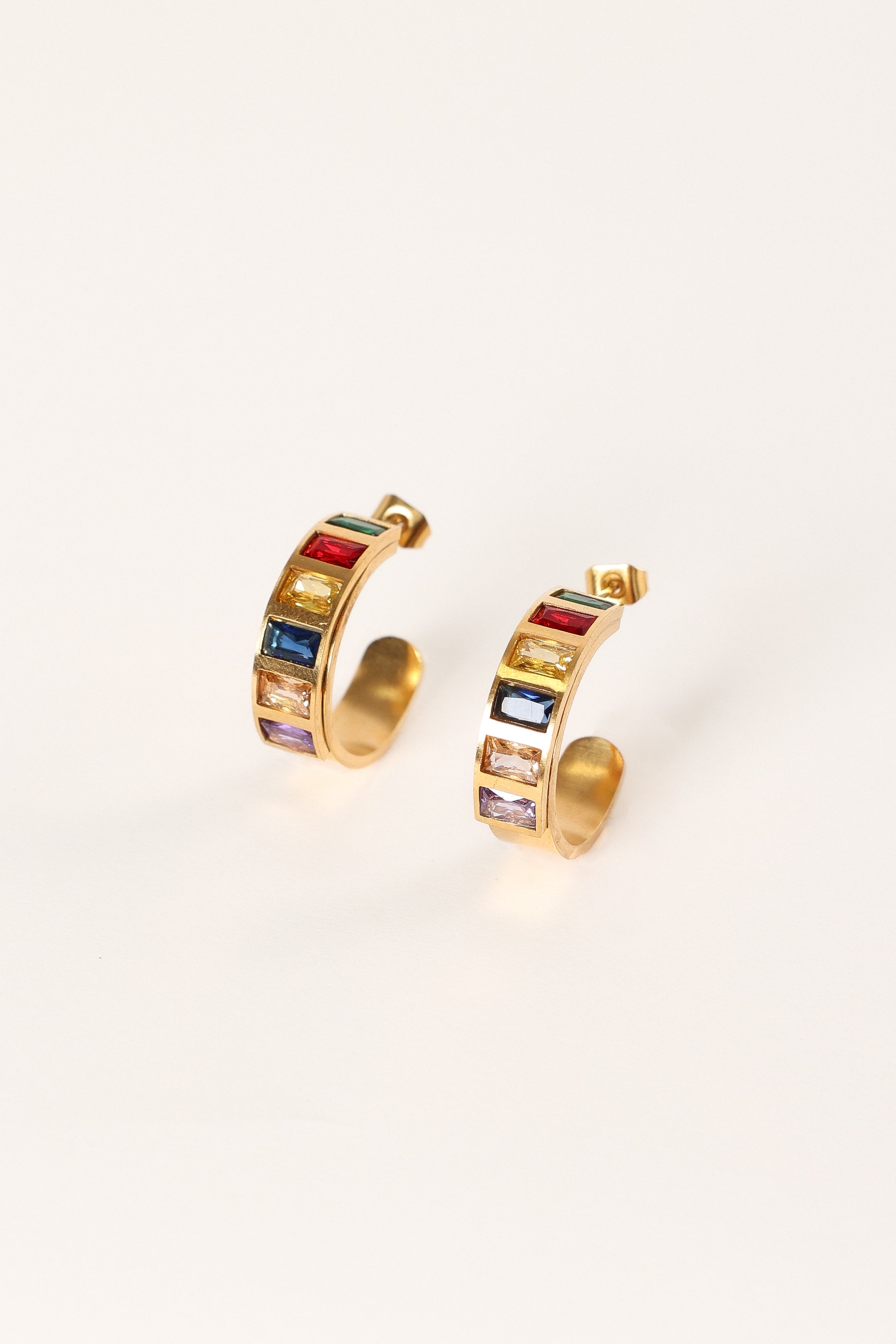 ACCESSORIES Blythe Hoop Earrings - Gold Multi