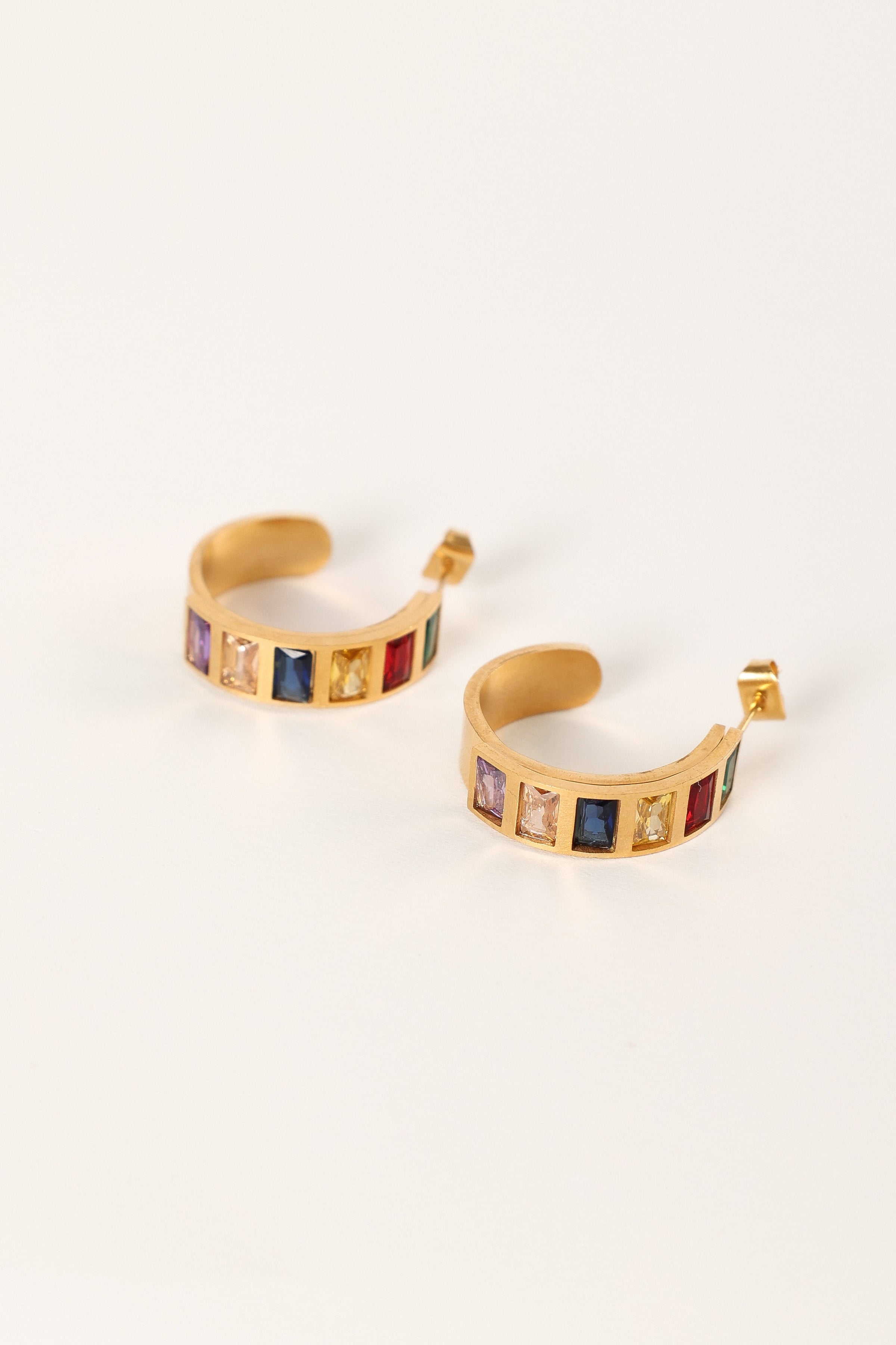ACCESSORIES Blythe Hoop Earrings - Gold Multi