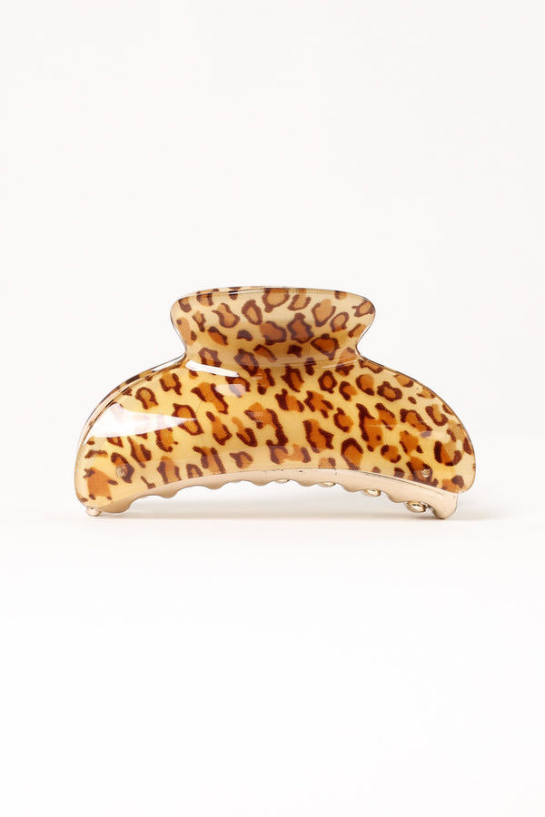 ACCESSORIES @Bobby Hair Clip - Leopard