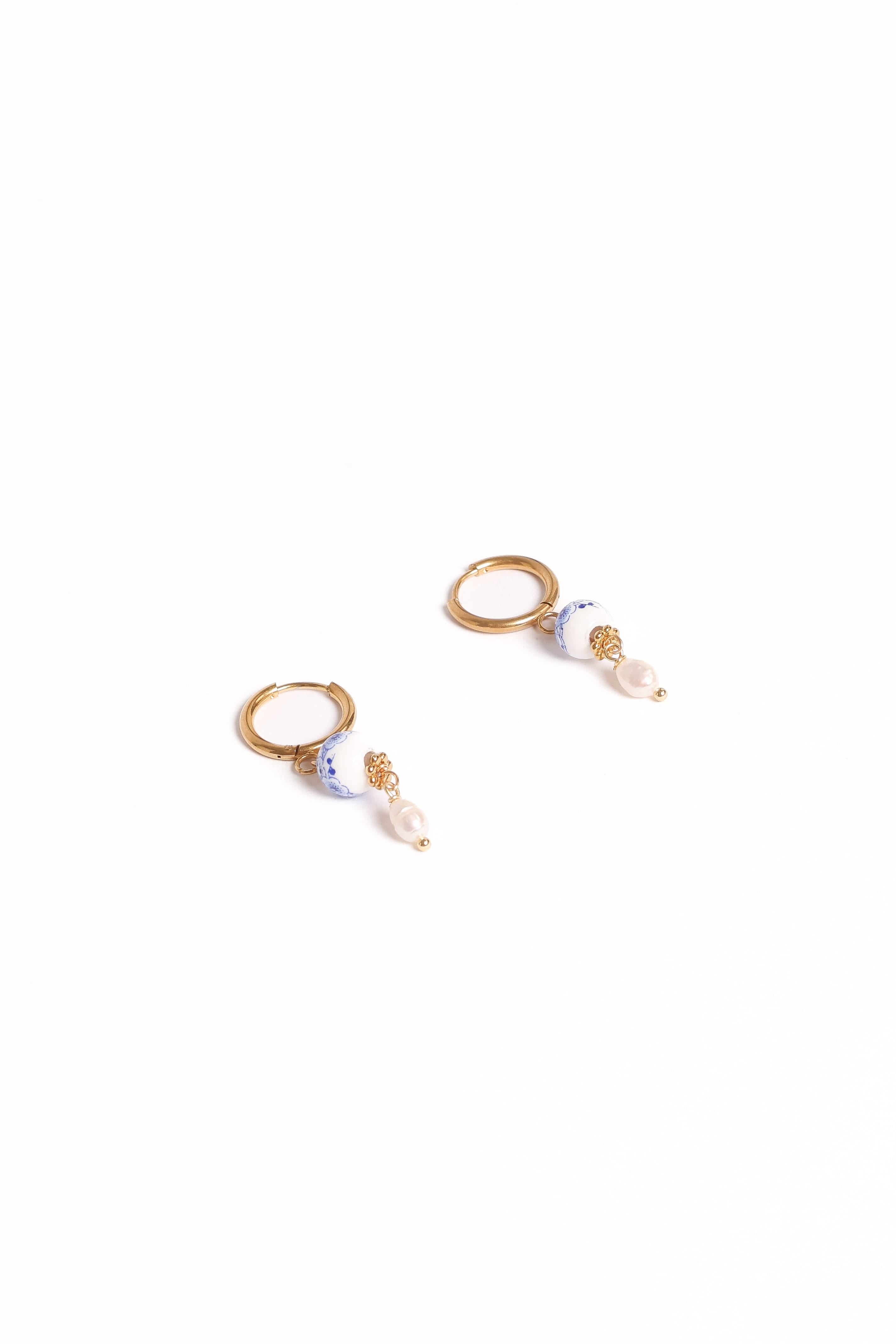 ACCESSORIES Bree Earrings - Blue/Pearl