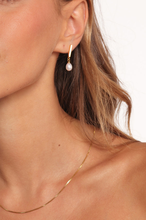 ACCESSORIES Calista Earrings - Gold/Pearl