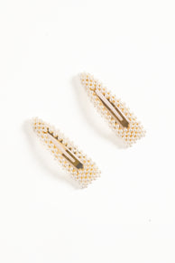 ACCESSORIES Carmen Hair Clip Set - Pearl