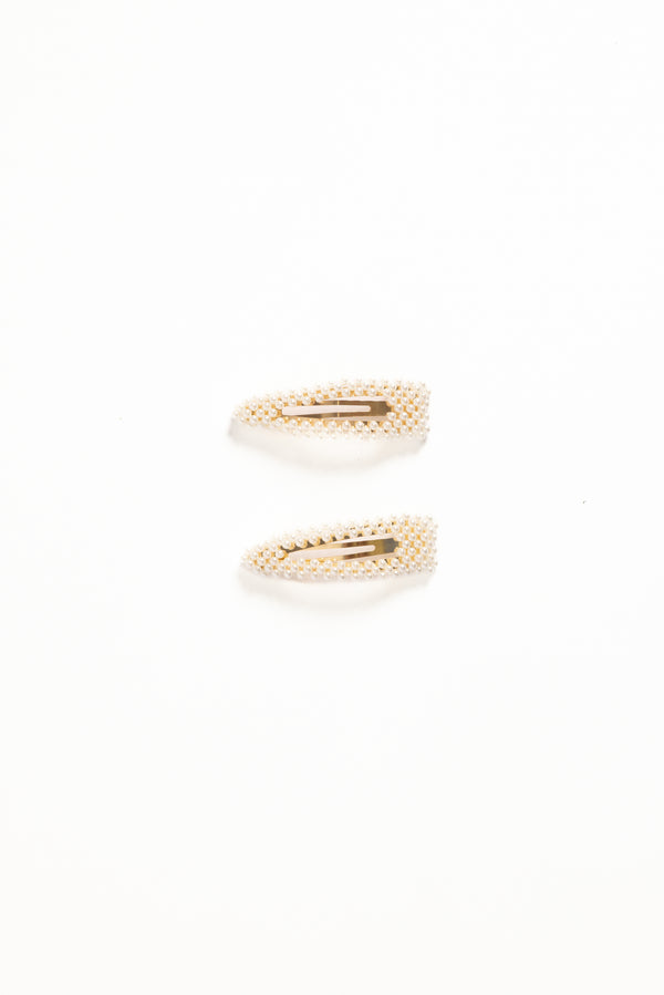 ACCESSORIES Carmen Hair Clip Set - Pearl
