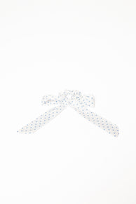ACCESSORIES Cass Bow Scrunchie - White