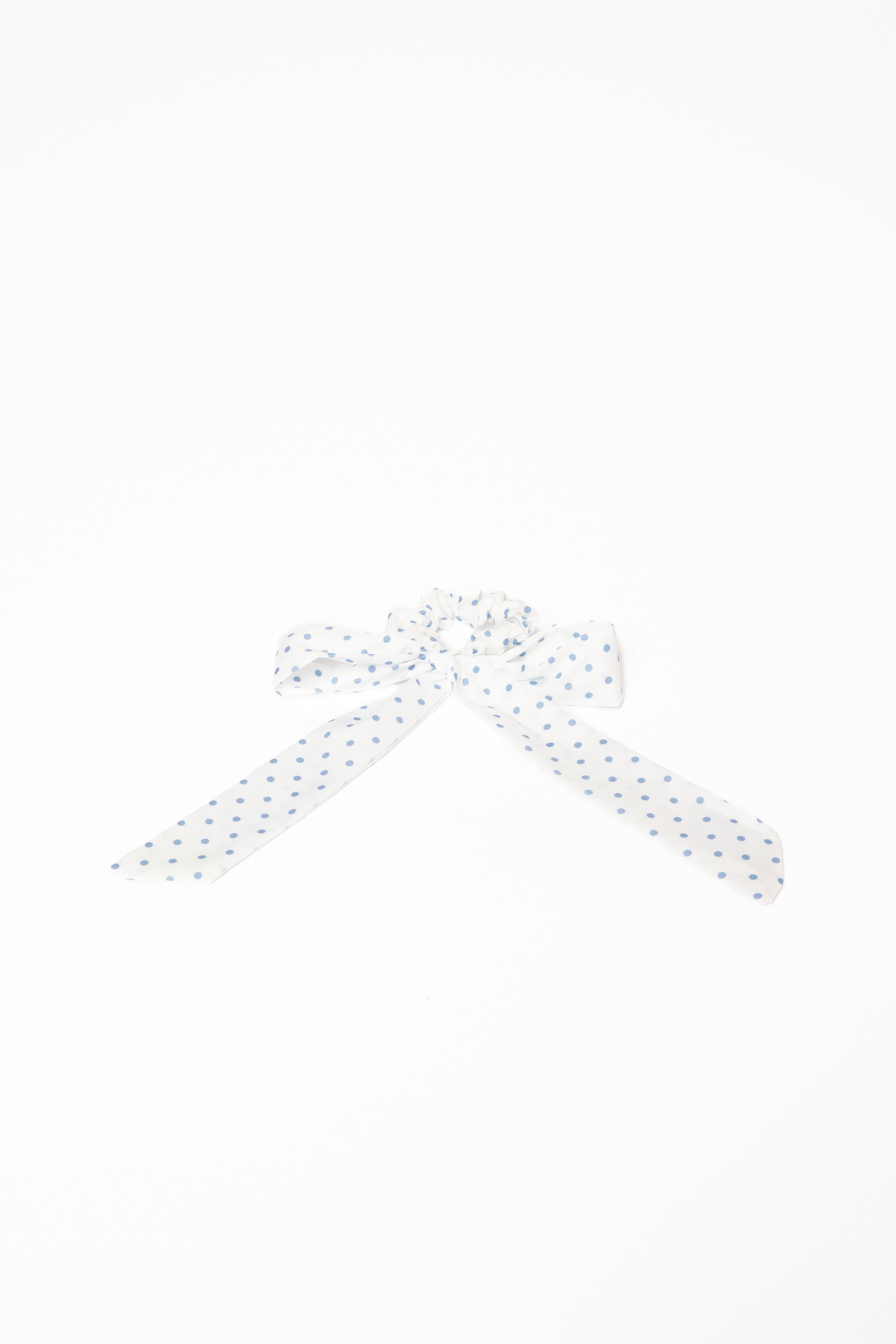 ACCESSORIES Cass Bow Scrunchie - White