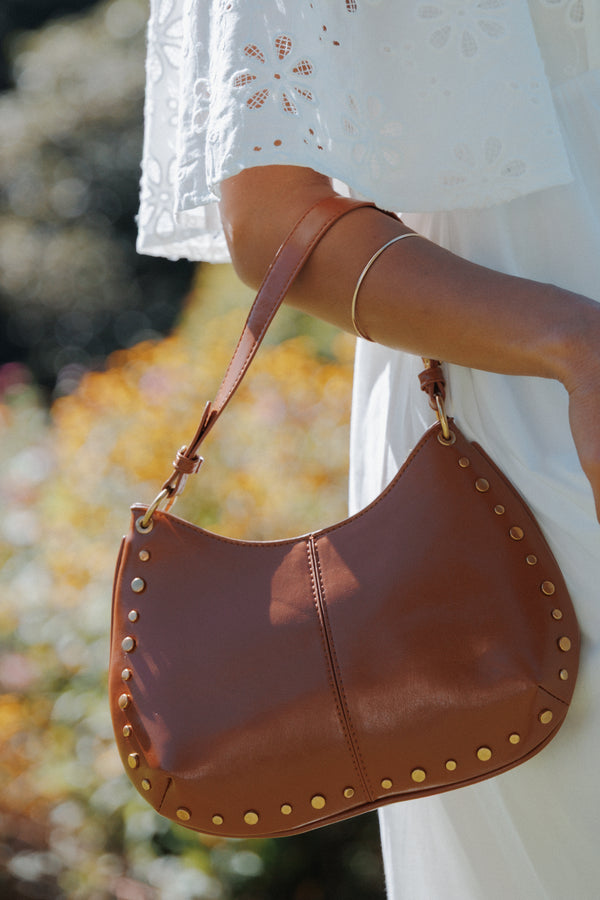 ACCESSORIES Celia Studded Bag - Tan