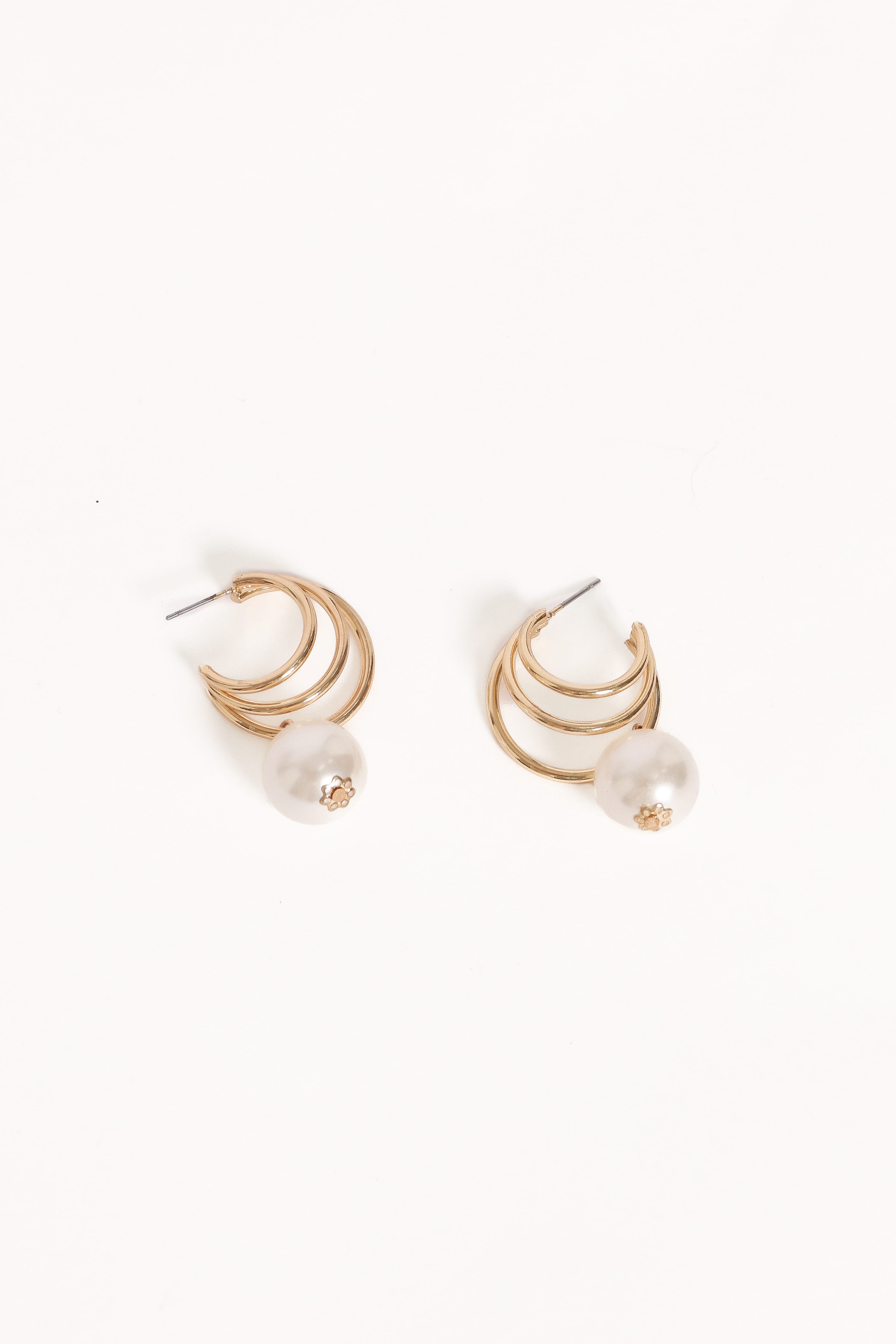 ACCESSORIES Chelsea Earrings - Gold/Pearl