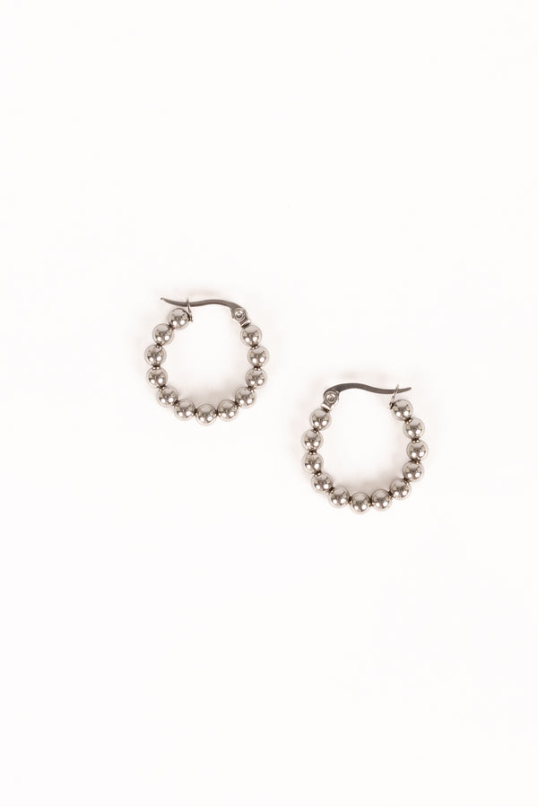 ACCESSORIES Chloe Hoop Earrings - Silver