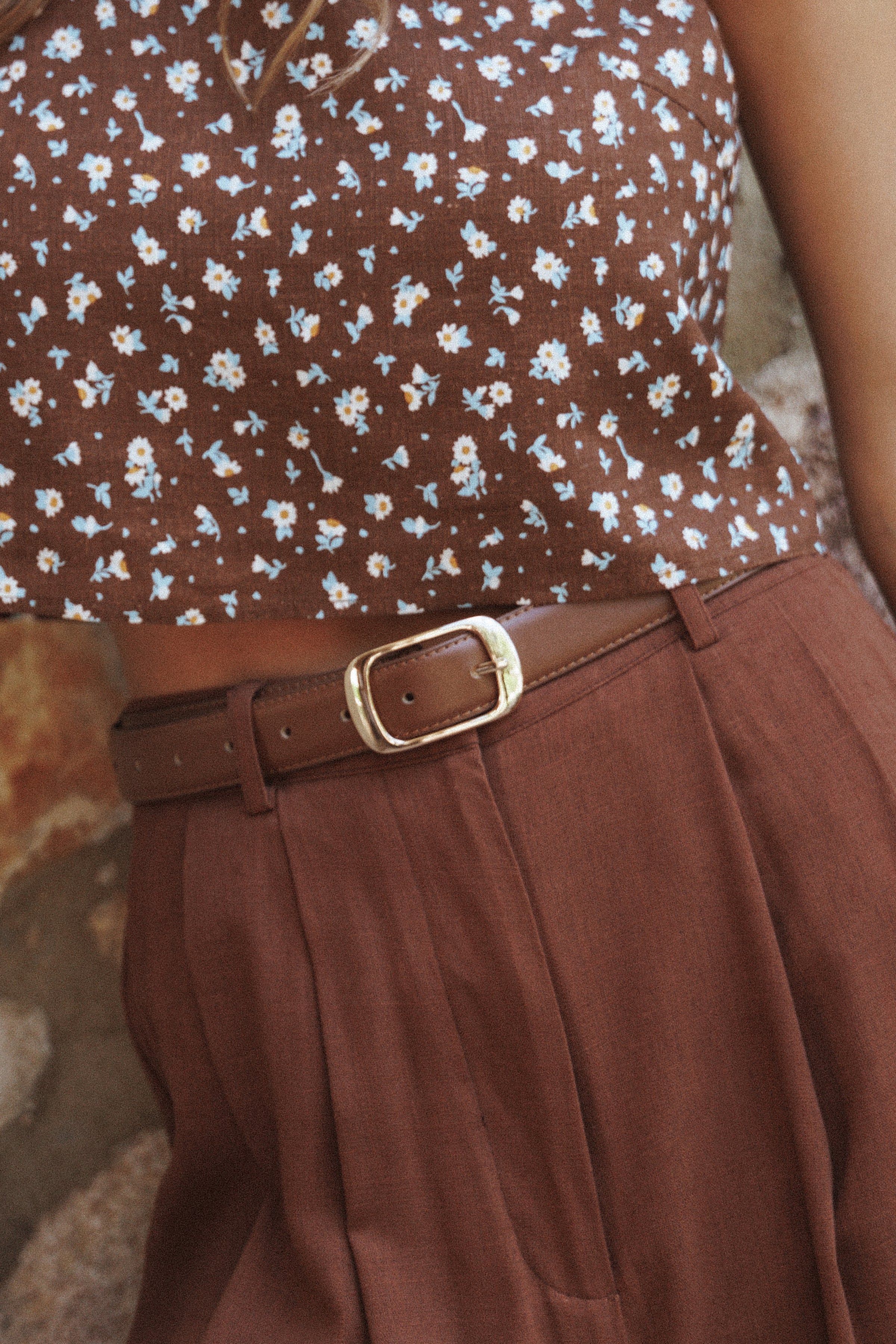 ACCESSORIES Classic Belt - Brown