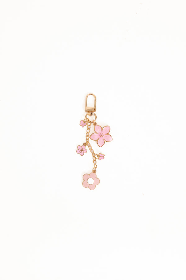 ACCESSORIES Claudia Flower Key Chain - Pink