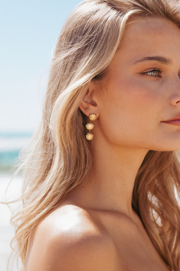 ACCESSORIES Coral Earrings - Gold