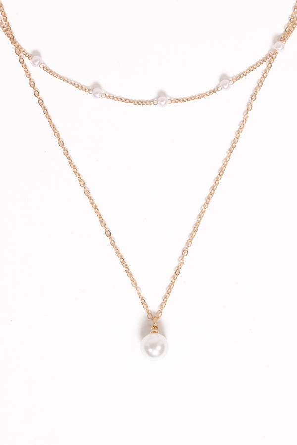ACCESSORIES Corinna Necklace - Gold/Pearl