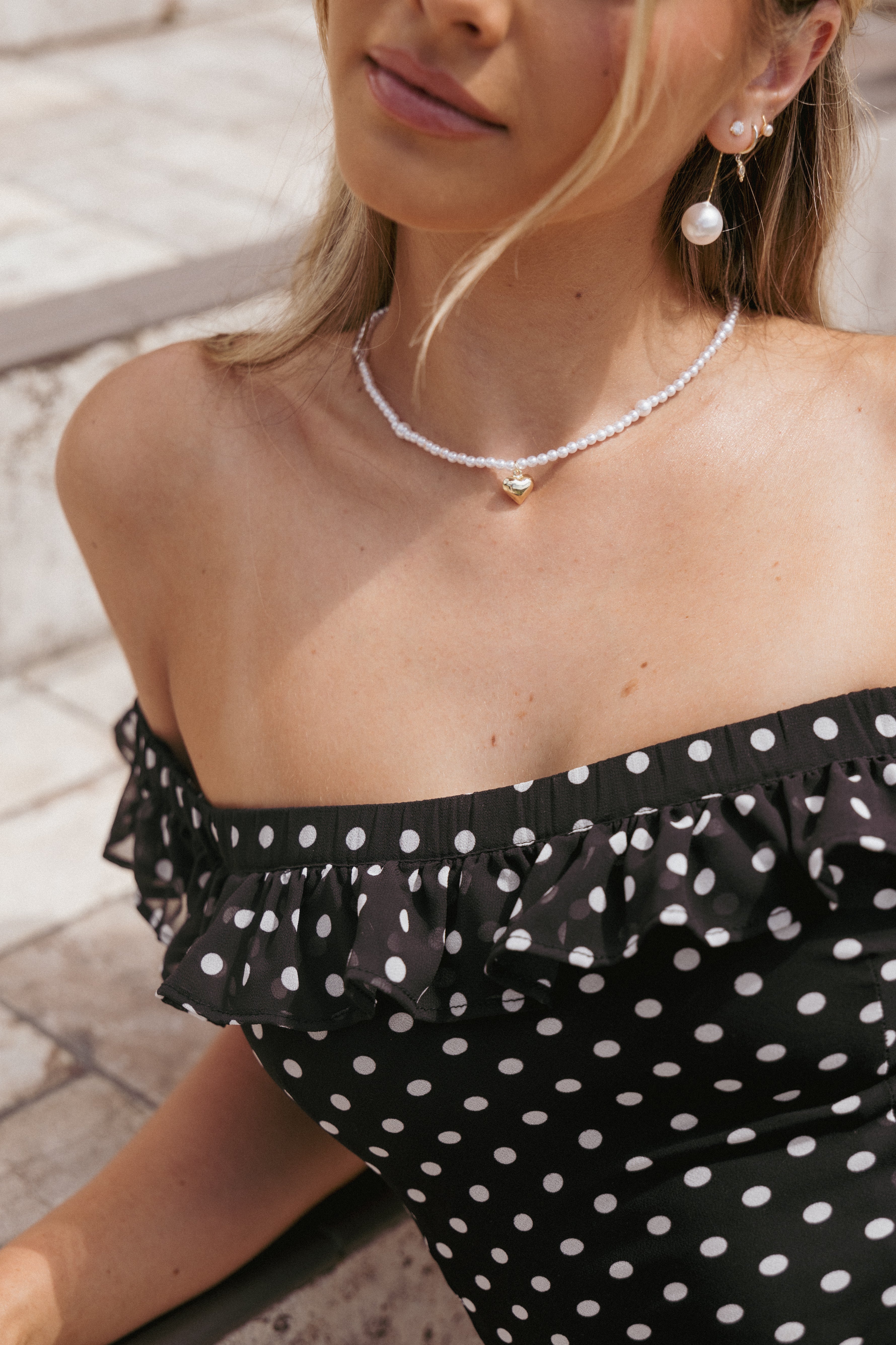ACCESSORIES Dahlia Necklace - Pearl