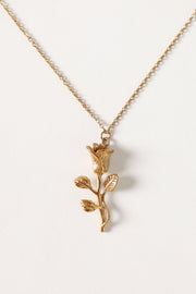ACCESSORIES Damira Flower Necklace - Gold