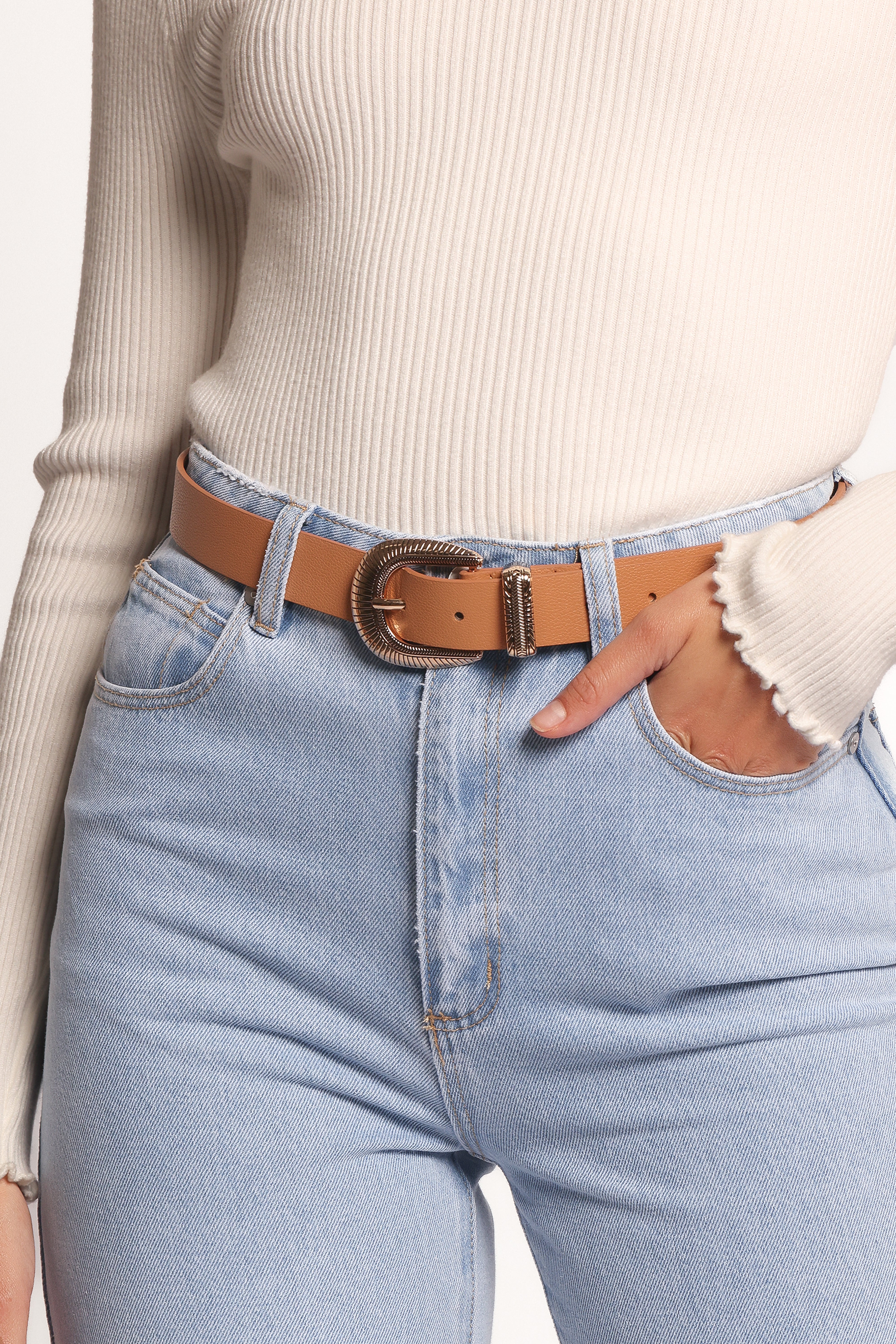 ACCESSORIES Dylan Belt - Camel