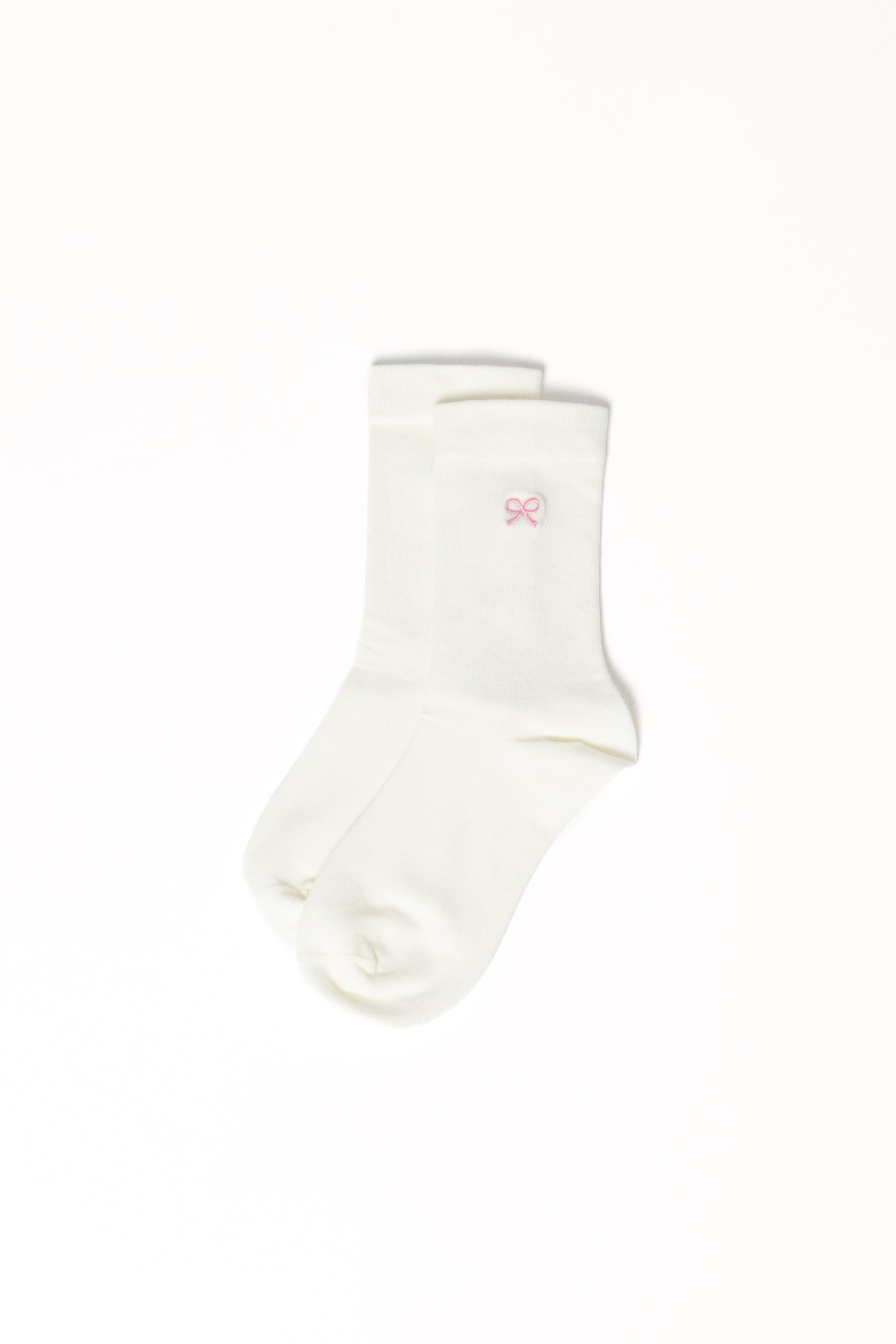 ACCESSORIES Elsie Bow Socks - White