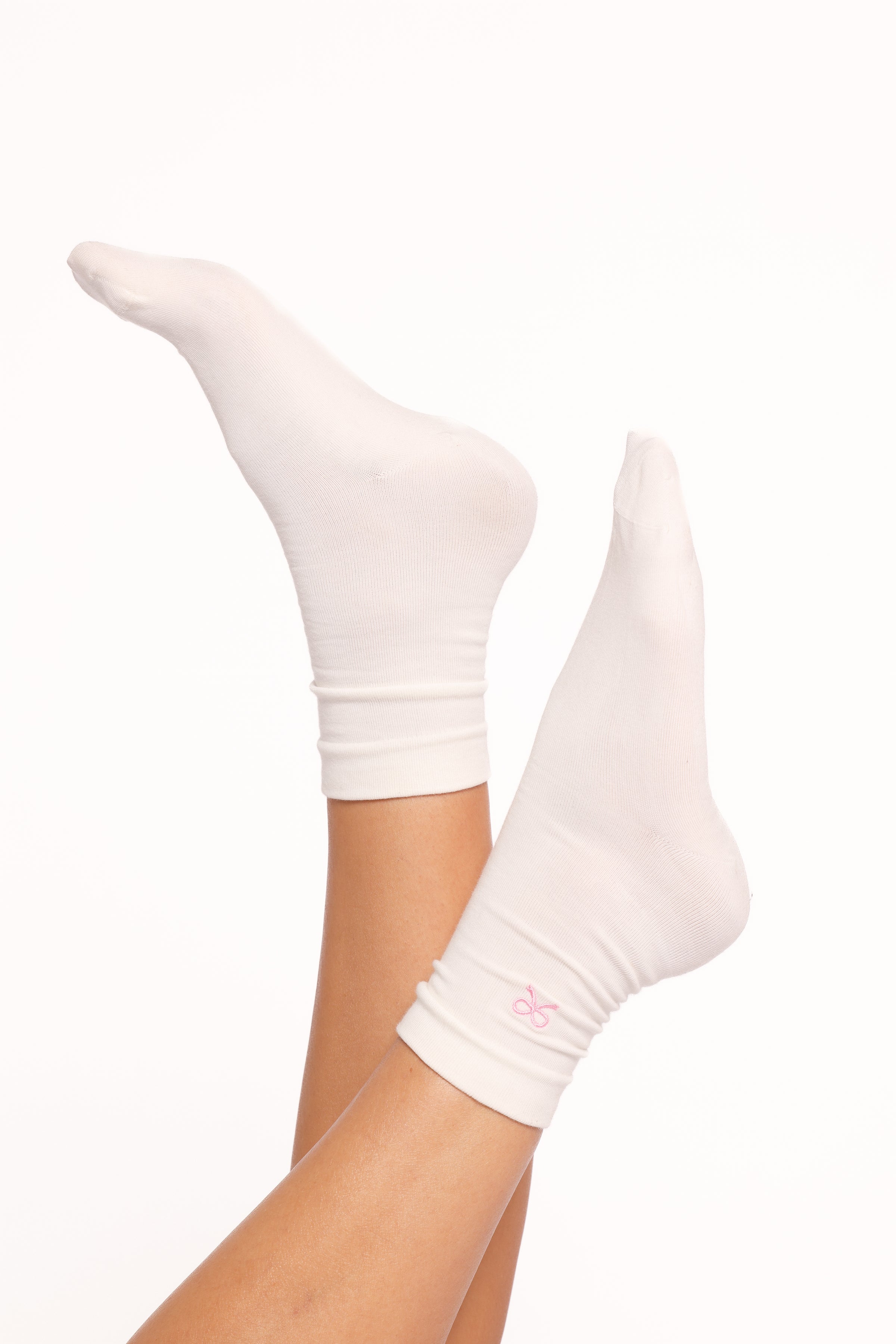 ACCESSORIES Elsie Bow Socks - White