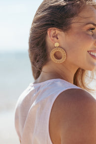 ACCESSORIES Esther Earrings - Tan