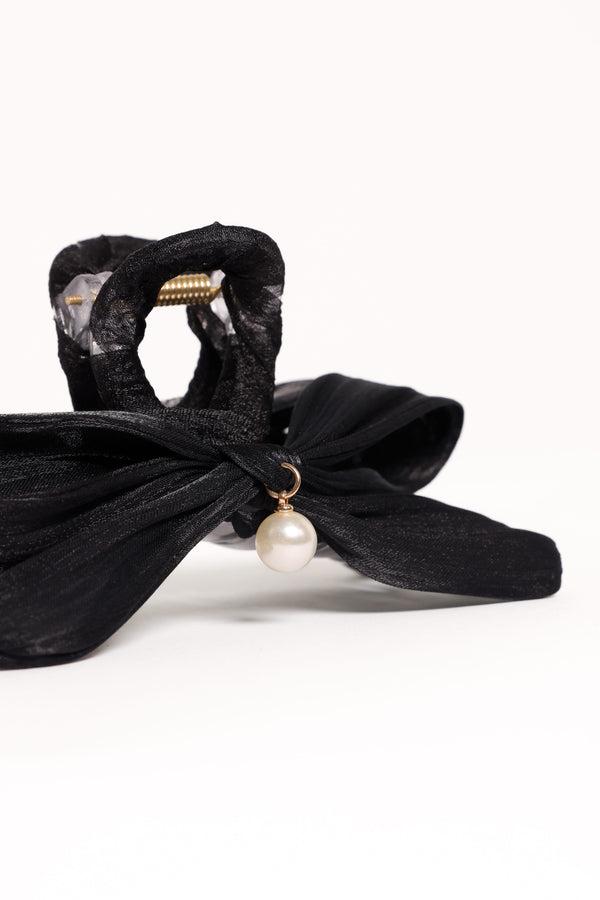 ACCESSORIES Ezra Bow Hair Clip - Black