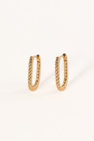 ACCESSORIES @Fabian Hoop Earrings - Gold