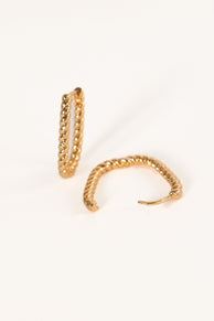 ACCESSORIES @Fabian Hoop Earrings - Gold