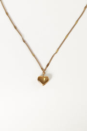 ACCESSORIES @Fay Heart Shaped Necklace - Gold